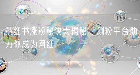 小红书涨粉秘诀大揭秘，刷粉平台助力你成为